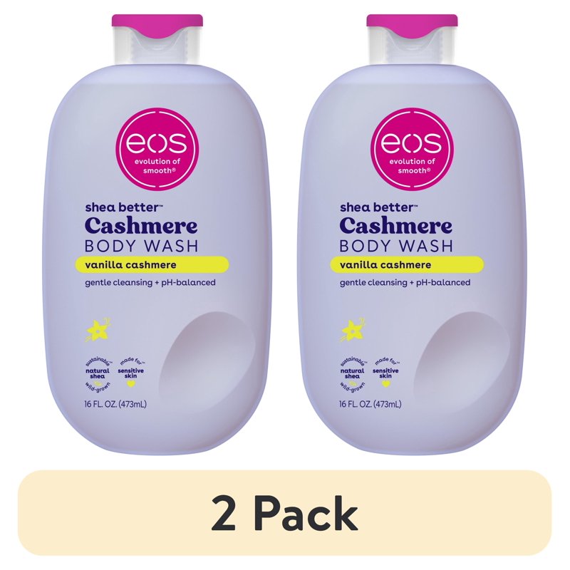 Vanilla Cashmere Moisturizing Body Wash - Shea Butter Creamy Gel Formula
