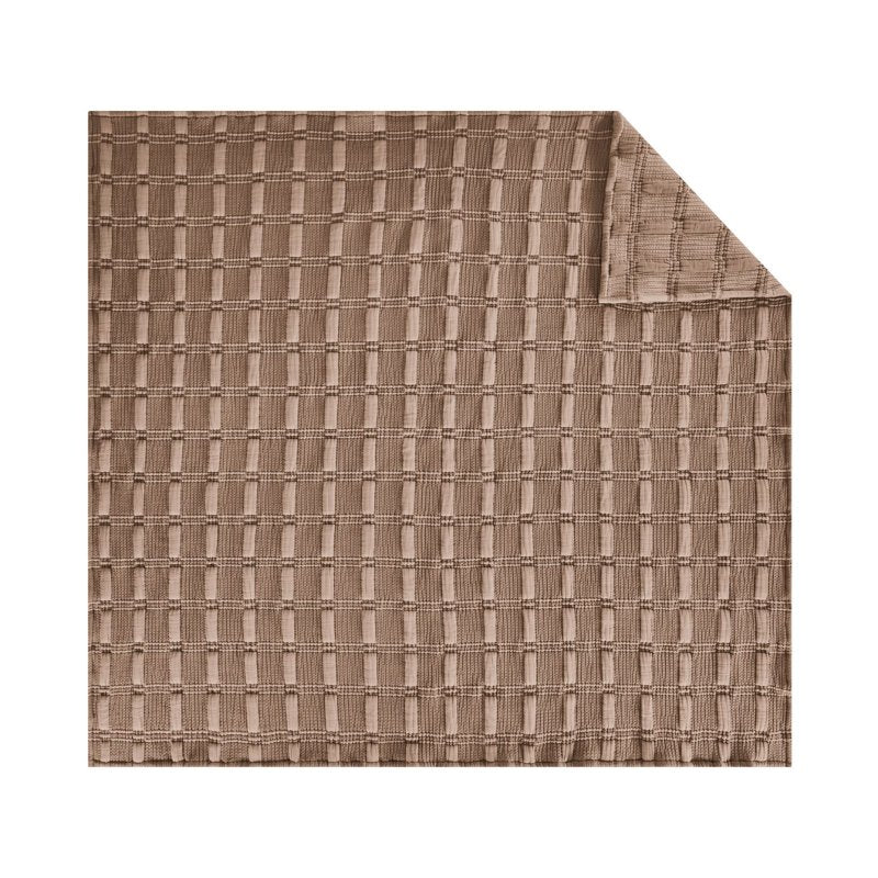 Mainstays Cloud Matelasse Quilt King - Warm Brown, Lightweight Bedding