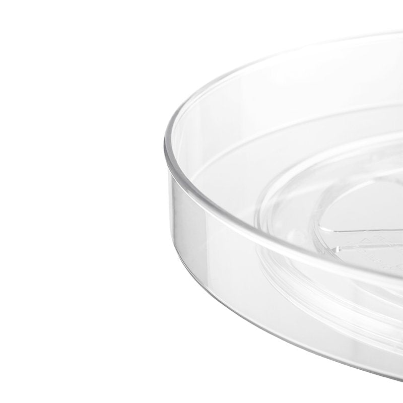 11" Clear Low Turntable for Kitchen Organization - 360-Degree Spin