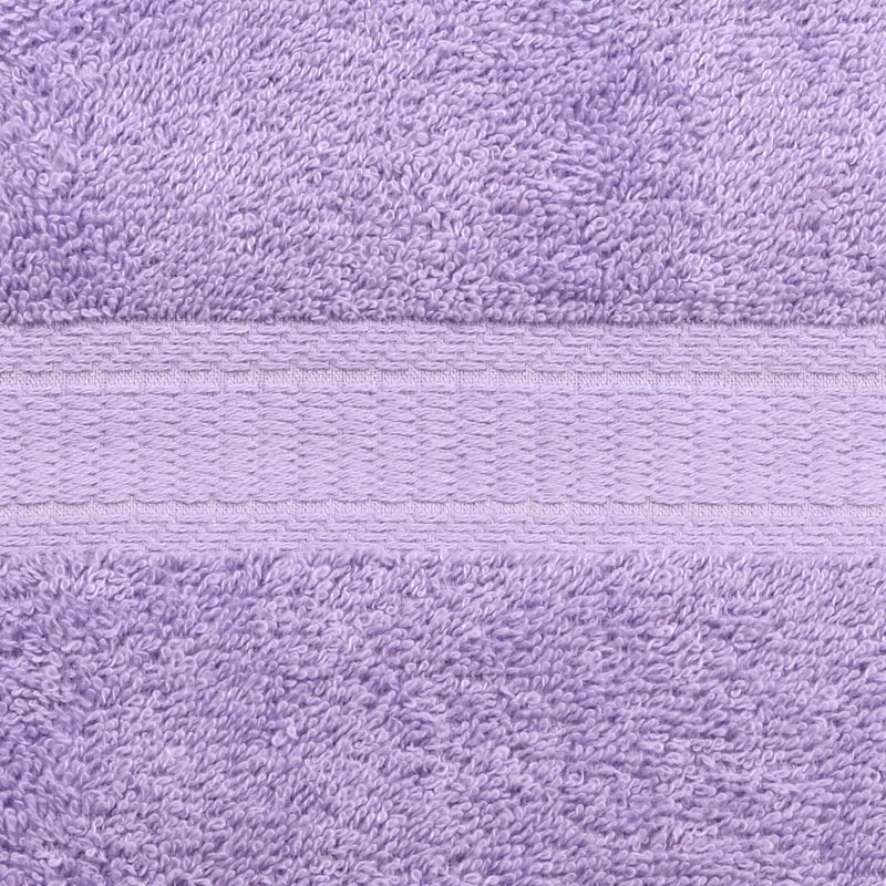 Bath Towel Set with Washcloths - 18 Piece Cotton Towels in Lavender - Soft & Absorbent