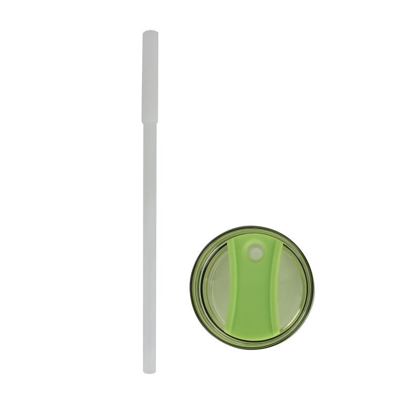 18 oz Stainless Steel Insulated Tumbler with Handle - Sonic Lime Stripes
