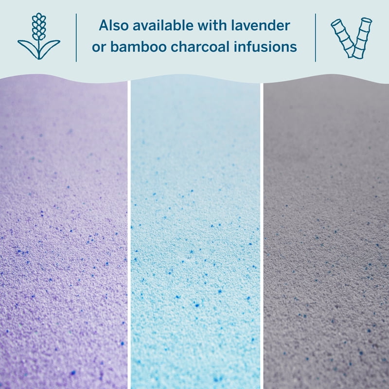 Lucid Twin XL Charcoal Gel Memory Foam Mattress Topper 2 Inch