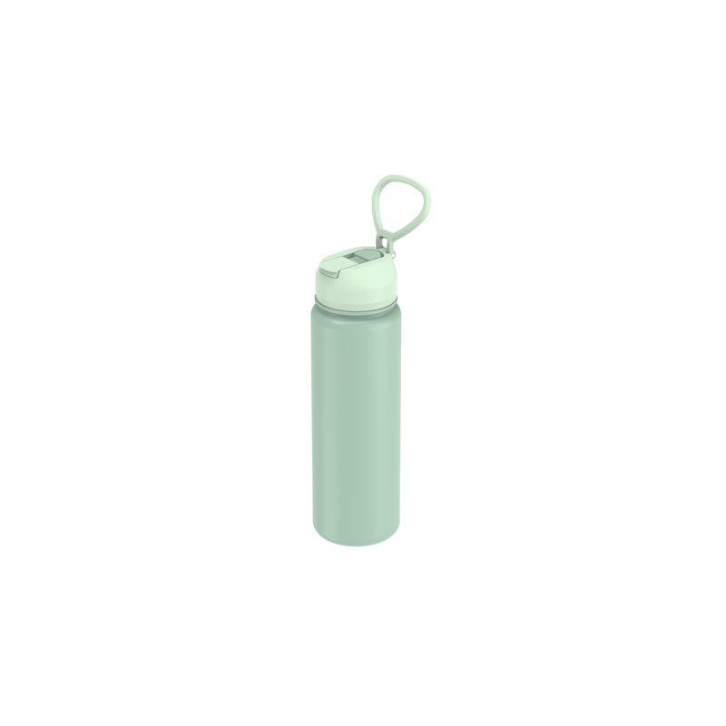 24 oz Stainless Steel Insulated Water Bottle with Straw Lid - Green
