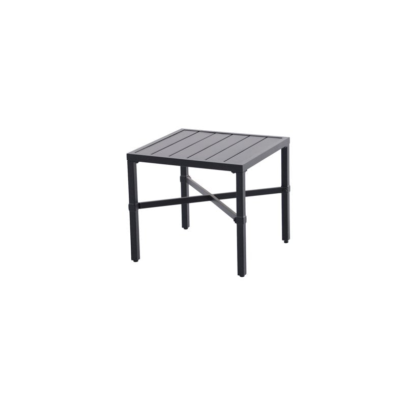 Outdoor Steel End Table - Versatile Patio Accent Table
