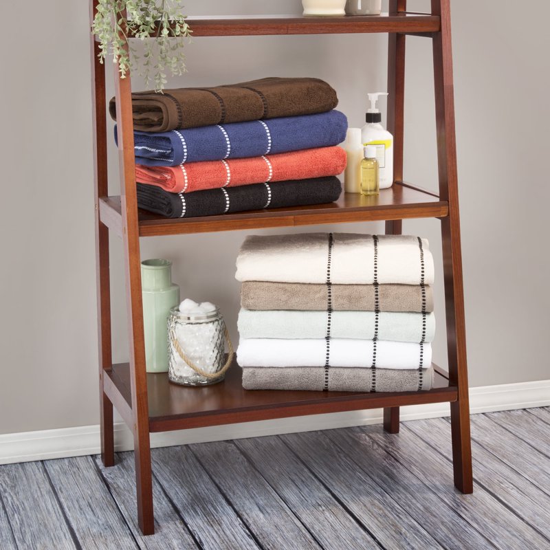 Somerset Home 6-Piece Cotton Bath Towel Set - Quick Dry Spa Towels, Chocolate