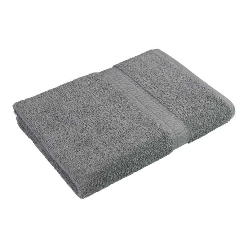 Mainstays Basic Cotton Bath Sheet - 30x60 Inches, School Grey