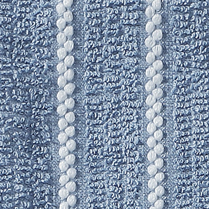Kitchen Towel Set - Blue Silver Cotton Textured 4-Pack, 18x28 Inches