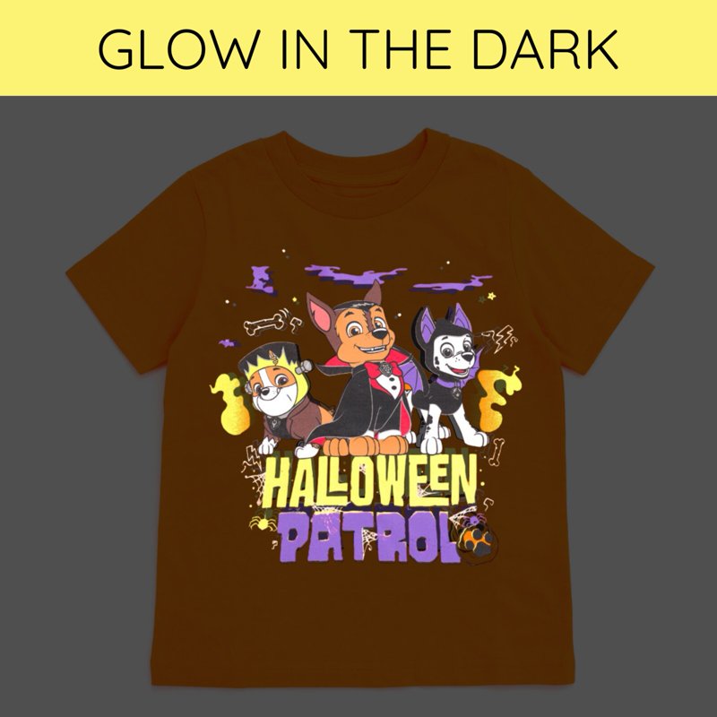 Toddler Halloween Paw Patrol T-Shirt with Chase, Marshall, Rubble - 2T Variation