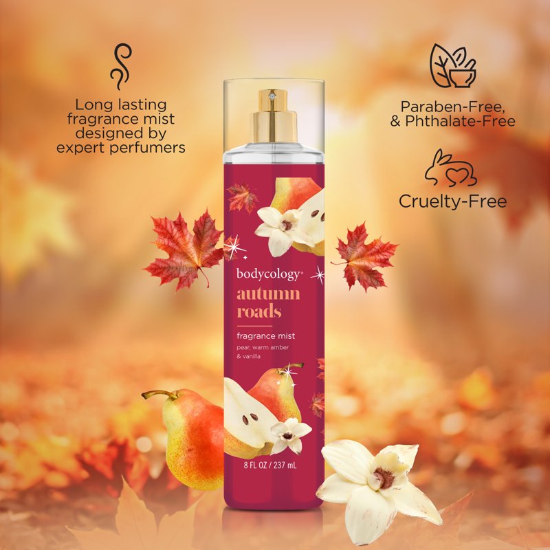 Autumn Roads Fragrance Body Mist - Warm Pear, Amber & Vanilla, 8 fl. oz.
