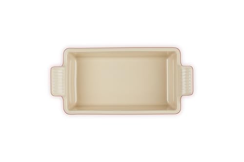 Le Creuset Stoneware Heritage Loaf Pan, 9" x 5" x 3" (1.5 qt.), Cerise