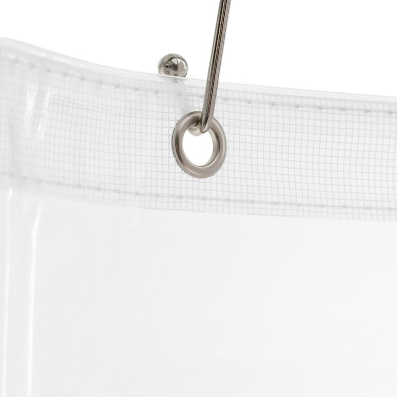 Heavyweight Vinyl Shower Curtain 72x72 Inches - 6 Pack White