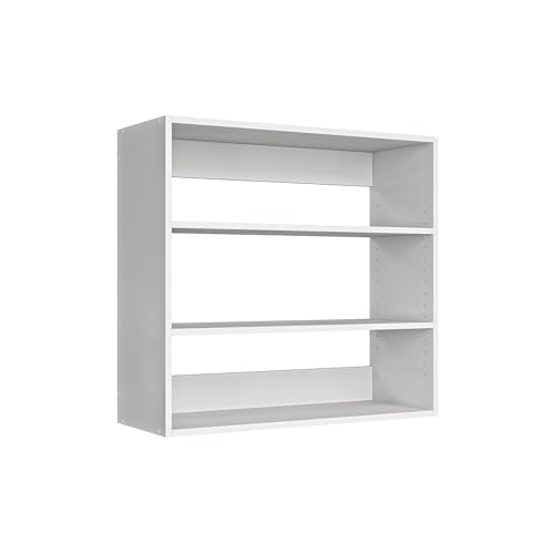 Prepac Elite 32” Wide Upper Cabinet, White Pantry Kitchen Storage Cabinet with 2 Adjustable Shelves for Garage, Laundry, 12" D x 32" W x 30" H
