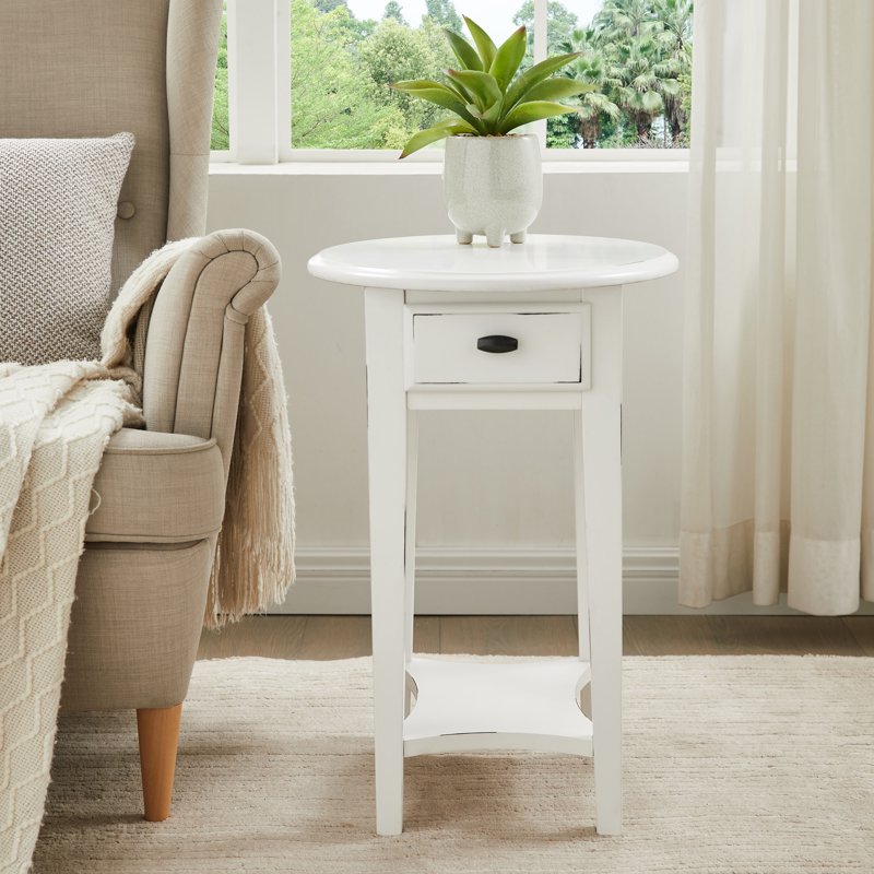 Haven Ridge Oval End Table - Rustic Farmhouse Design