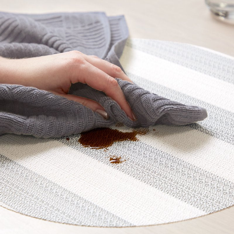 Antimicrobial Cotton Kitchen Towels 4-Pack Set - Grey & Beige