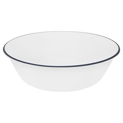 Corelle Tranquil Reflection Chip & Break resistant 12Pc Dinner Set, Service For 4, Blue, Grey