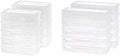 IRIS Modular Supply Case - PVC-Free, Large 10 Pack for Organized Storage | Clear Design
