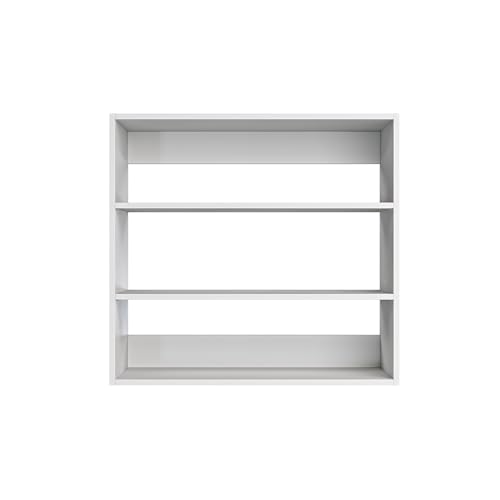 Prepac Elite 32” Wide Upper Cabinet, White Pantry Kitchen Storage Cabinet with 2 Adjustable Shelves for Garage, Laundry, 12" D x 32" W x 30" H