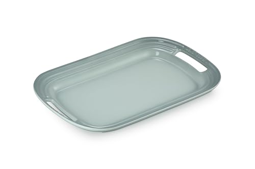 Le Creuset Stoneware Serving Platter, 14 in., Sea Salt
