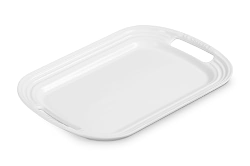 Le Creuset Stoneware Serving Platter, 16.25", White