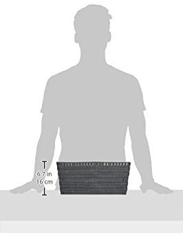 Whitmor Rattique Storage Baskets - Grey (3 Piece Set)