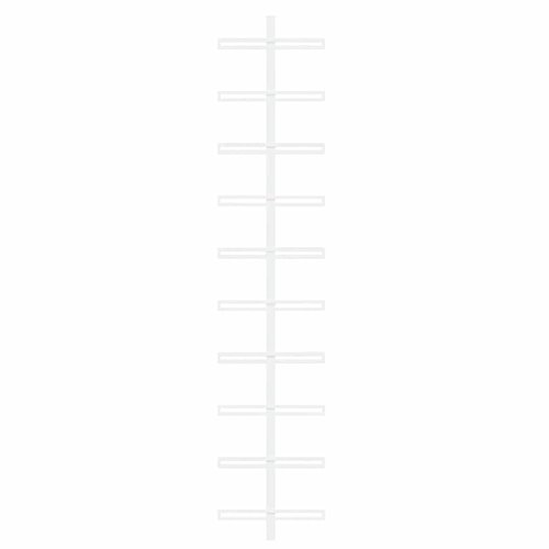 vidaXL Wall-Mounted Wine Rack for 10 Bottles, Hanging Wine Bottle Holder, Wine Shelf Rack for Home Kitchen Pantry Bar, White Metal