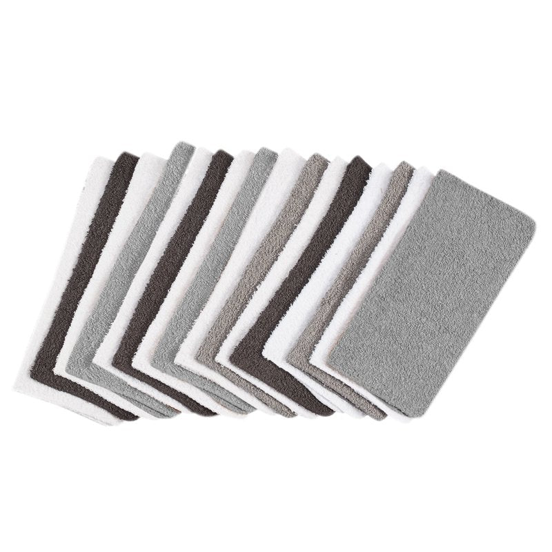 Mainstays 18-Pack Cotton Washcloths - Grey Multi, 11x11 Inches, Pack of 2
