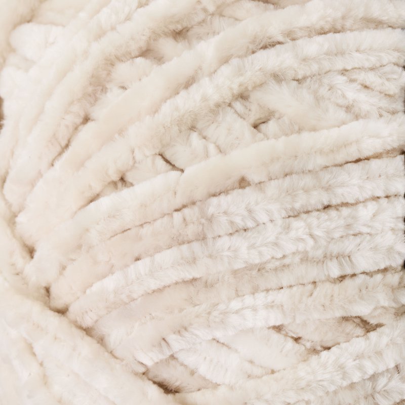 Velvety Yarn 315 Yards - Stone Color, Soft Polyester Craft Thread