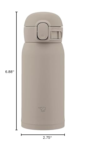 Zojirushi SM-WS36-HM Stainless Steel Mug, 12-Ounce, Gray