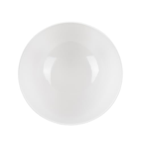Restaurantware Voga 101 Ounce Angled Bowls 2 Slant Cut Serving Bowls - Top Rack Dishwashable Premium White Melamine Salad Bowls Serve Hot And Cold Foods For Parties Or Events