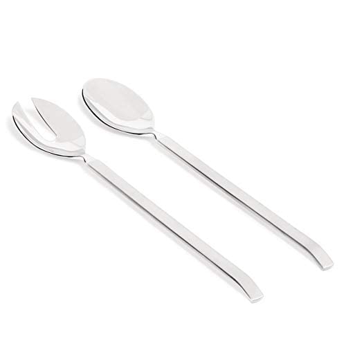 Alessi 4180/14 "Dry" Salad Set, Silver