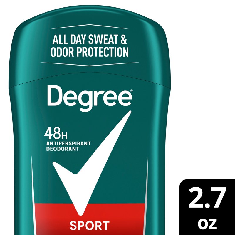 Degree Men Sport Antiperspirant Deodorant, 48-Hour Protection, 2.7 oz (Pack of 3)