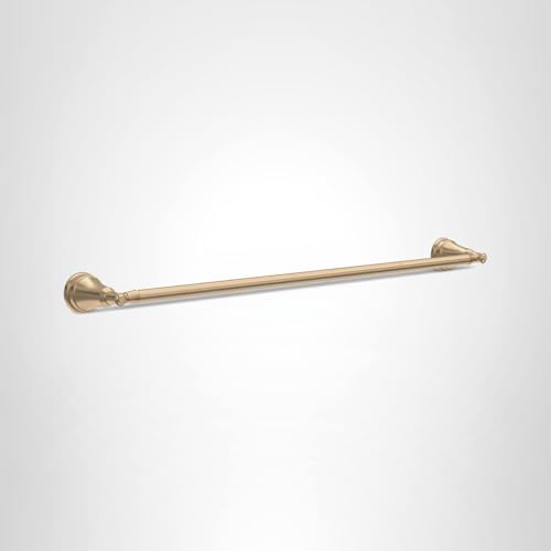 Delta Mylan (1-Pack) 18'' w/ 6" Extender Towel Rack for Bathroom Champagne Bronze Extendable 18-24" Towel Bar for Bathroom Wall Towel Holder Rod Wall Mounted MYN18-CZ