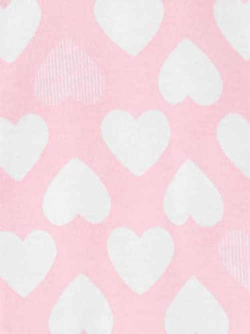 Simple Joys by Carter's Baby Girls' 3-Pack Cotton Wearable Blankets, Hearts/Owls, Small