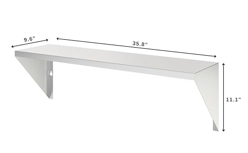 KoolMore 36 in. Front Shelf for Commercial Outdoor BBQ Grill in Stainless-Steel (KM-CG-FS36)