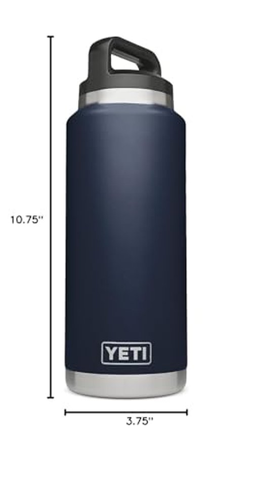 YETI Rambler 36 oz Vacuum Insulated Stainless Steel Bottle with TripleHaul Cap, Navy