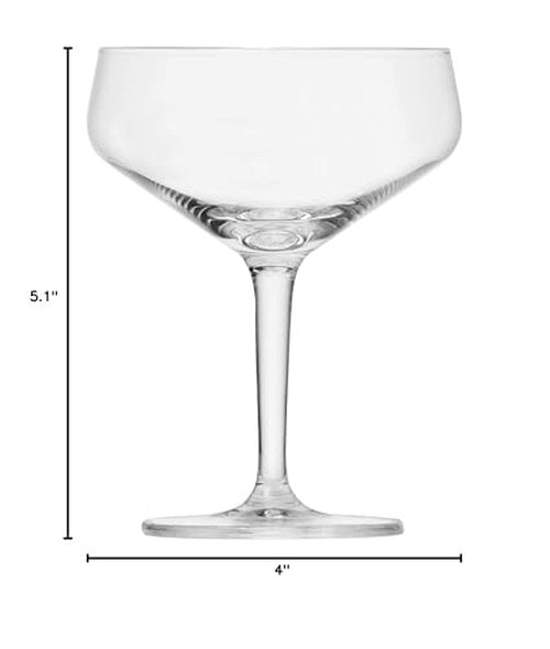 Schott Zwiesel Basic Bar Designed by World Renowned Mixologist Charles Schumann Tritan Crystal Glass Cocktail Cup, 8.8-Ounce, Set of 6