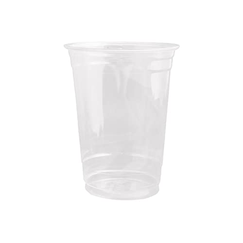 DHG PROFESSIONAL 32oz Crystal Clear PET Plastic Cups, Disposable Cold Cups (Case of 500) (32oz)