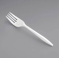 Skiennix 1000 Count White Disposable Plastic Forks - Medium Weight, Sturdy & Durable