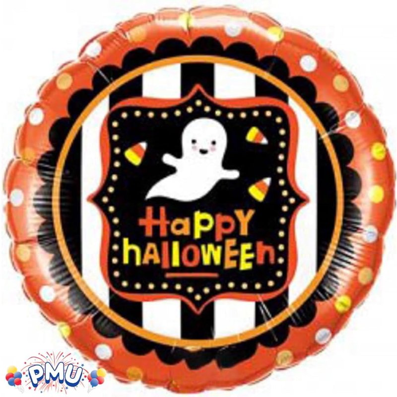 Halloween Balloon Bouquet Jack Faces - 10 Assorted 18in Mylar Balloons, Party Decoration