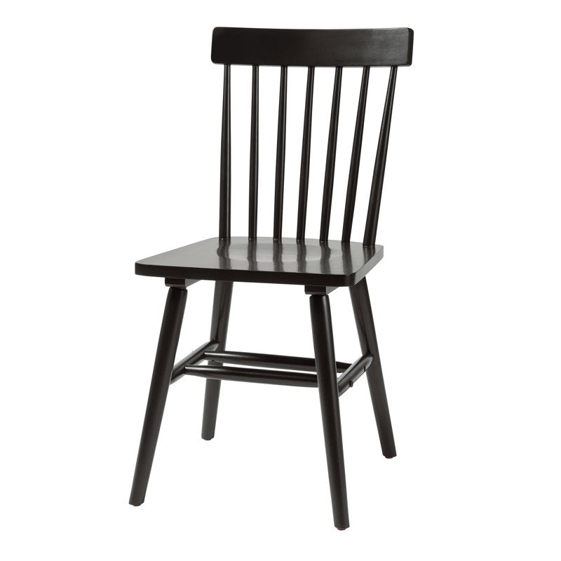 Gerald Dining Chairs Set of 2 - Black Ladder-Back Design
