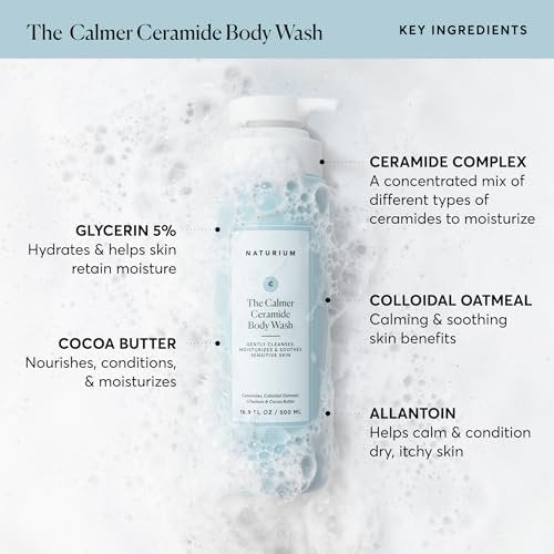 Ceramide Body Wash for Dry Sensitive Skin - Fragrance-Free 16.9 oz