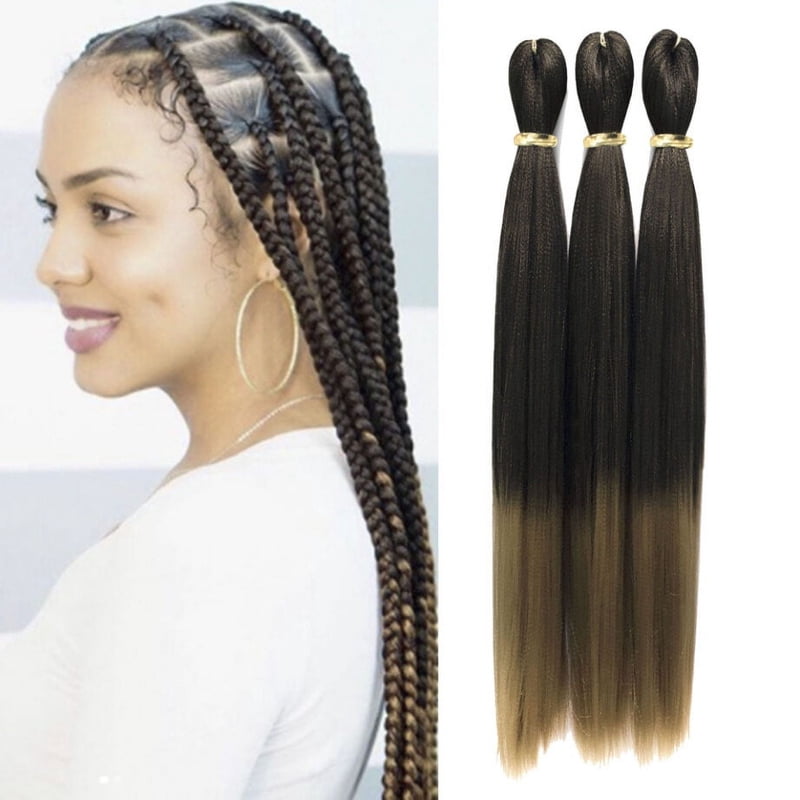Pre-Stretched Synthetic Braid Hair Extensions, 52-Inch, 2-Pack