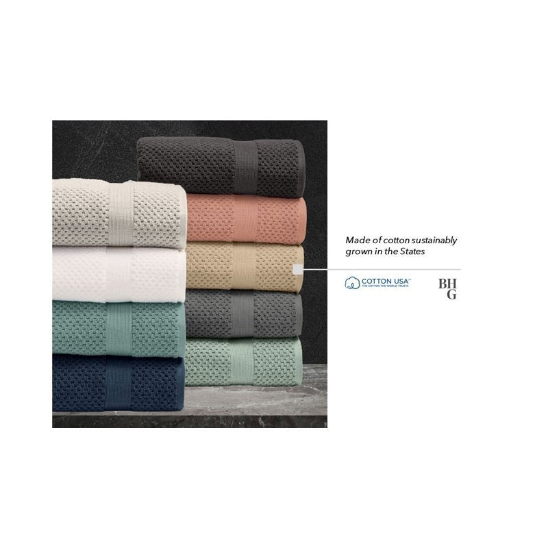 Better Homes & Gardens Soft Cotton Popcorn Textured Hand Towel - Almond Biscuit