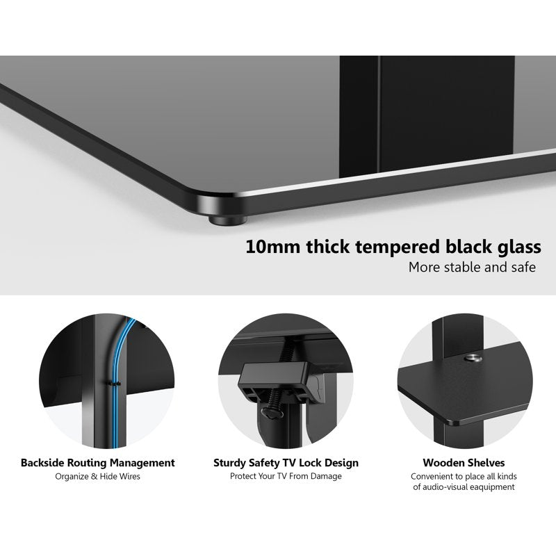 Universal TV Stand Mount with Swivel Bracket for 32-65" TVs