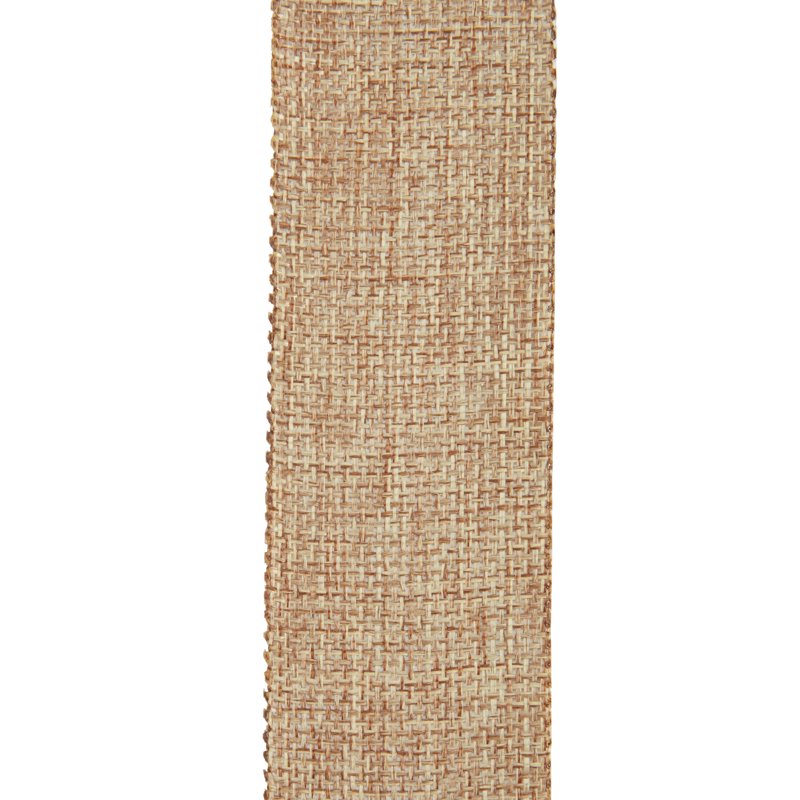 Natural Burlap Ribbon 1.5 Inch Woven Craft Trim - 9 Feet, Offray