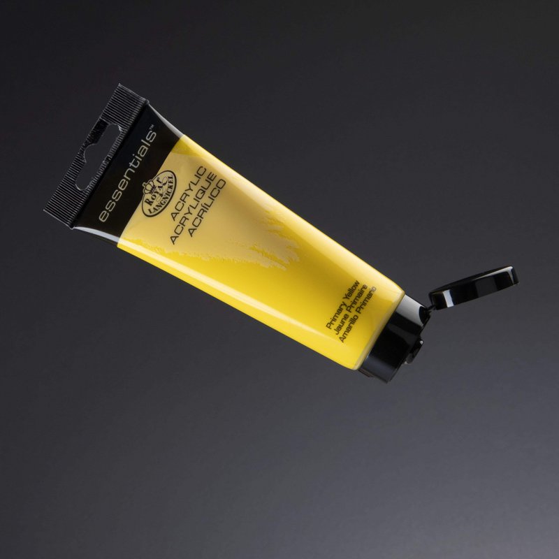 Acrylic Artist Paint 120ml - Primary Yellow, Vibrant & Smooth