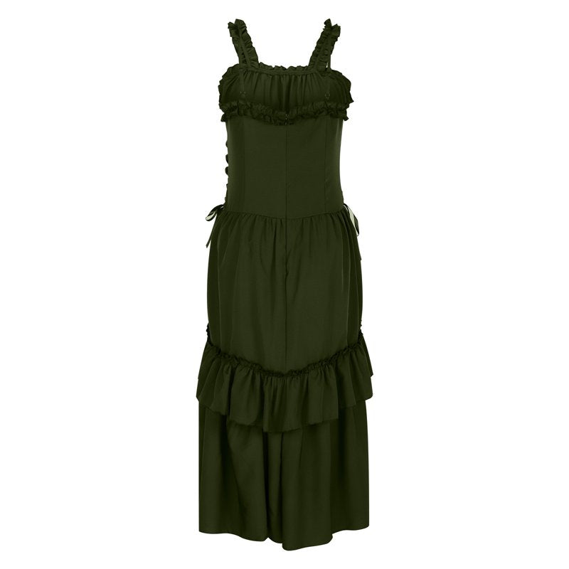 Women's Plus Size Gothic Victorian Dress Halloween Costume - Green XXXXXL - Variation of BA-Green & Halloween Costumes for Women Adult
