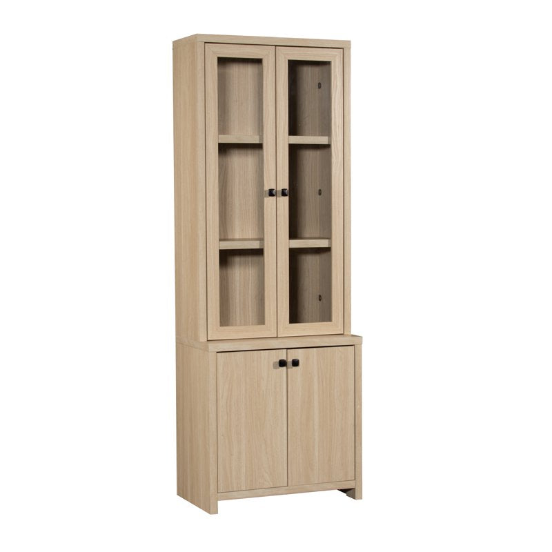 China Cabinet with Adjustable Shelves - Spring Pine Finish