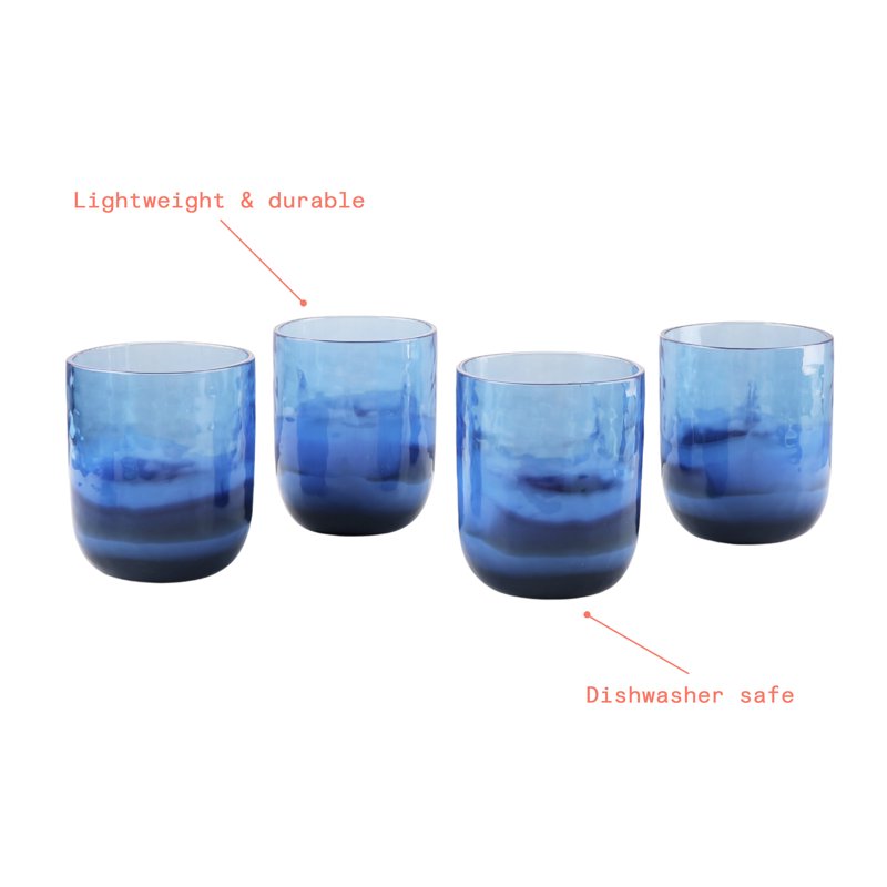 14-Ounce Colorblock Acrylic Tumblers Set - 2 Pack