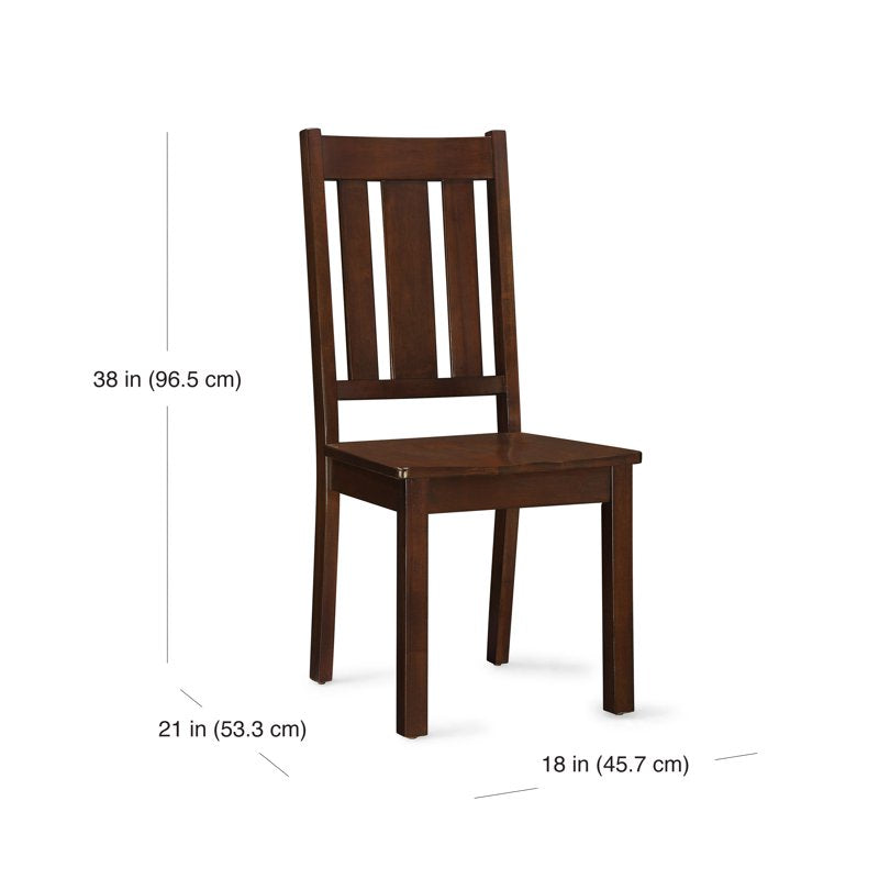 Bankston Dining Chair Set of 2 - Mocha - Classic Indoor Seating